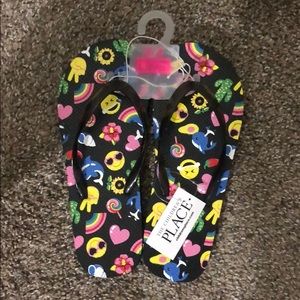 fun emoji flip flops